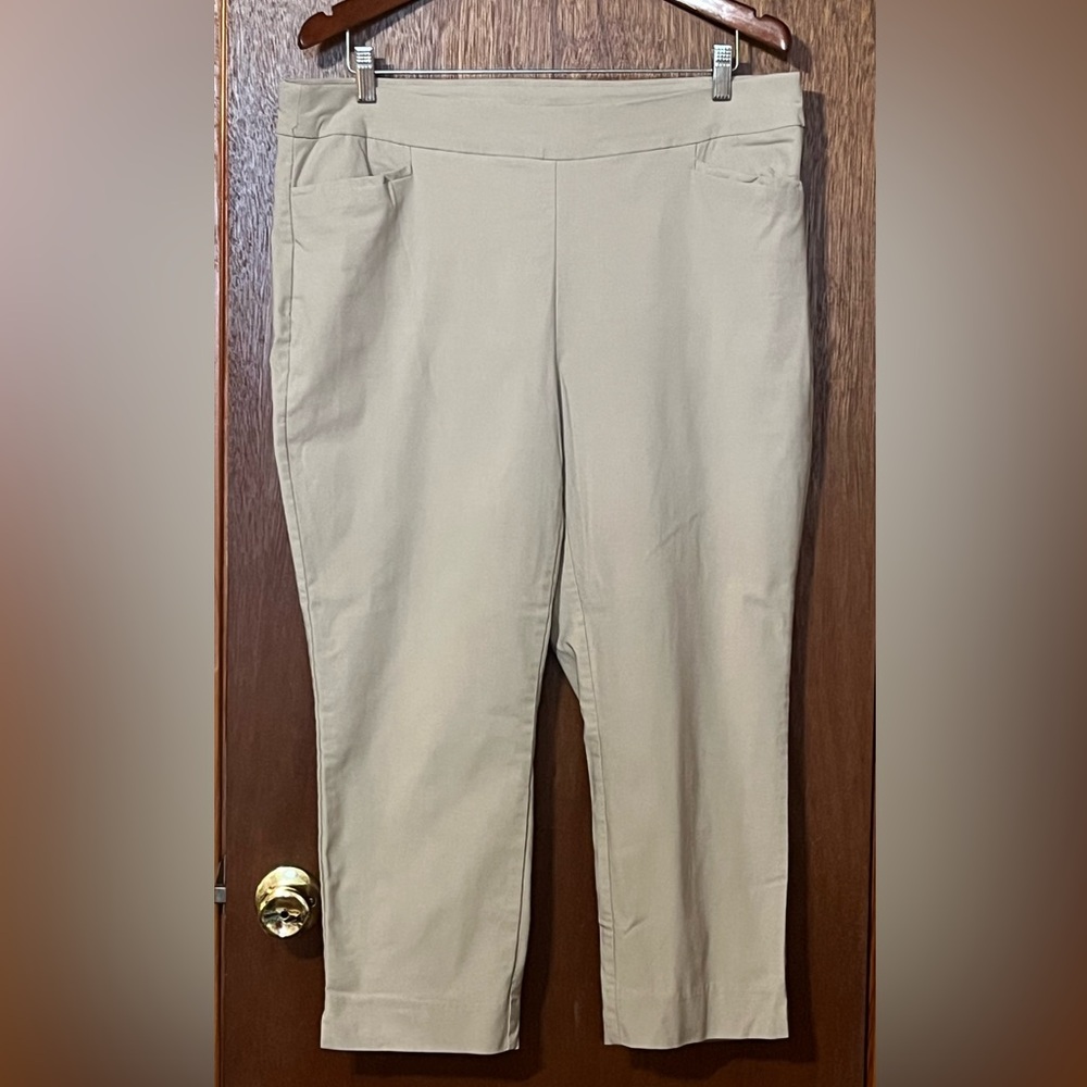 Chico’s size 3 cropped skinny khakis